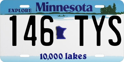 MN license plate 146TYS