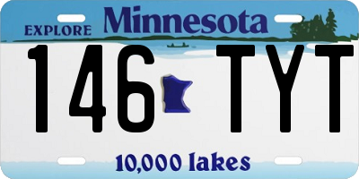 MN license plate 146TYT