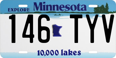 MN license plate 146TYV