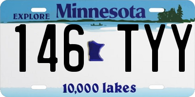 MN license plate 146TYY