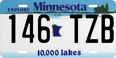 MN license plate 146TZB