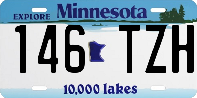MN license plate 146TZH