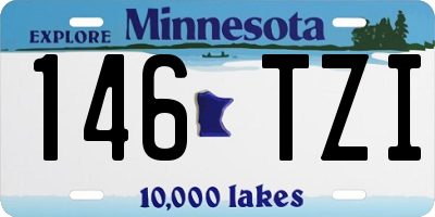 MN license plate 146TZI