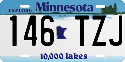 MN license plate 146TZJ
