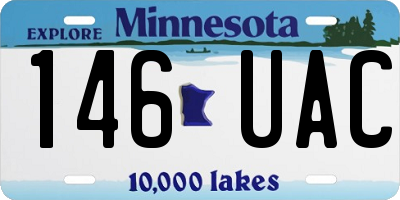 MN license plate 146UAC