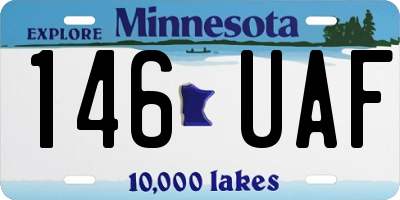 MN license plate 146UAF