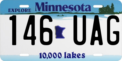 MN license plate 146UAG