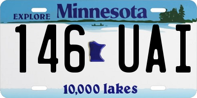 MN license plate 146UAI