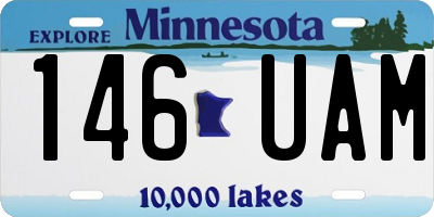 MN license plate 146UAM