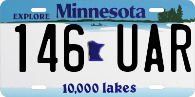 MN license plate 146UAR