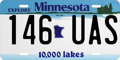 MN license plate 146UAS