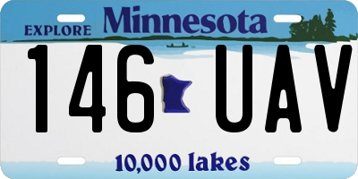 MN license plate 146UAV