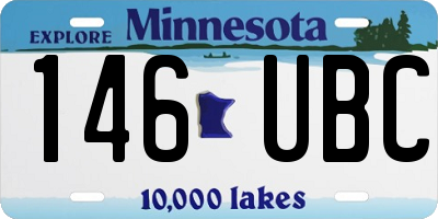 MN license plate 146UBC