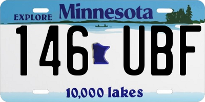 MN license plate 146UBF