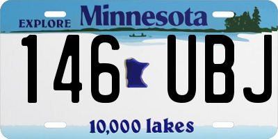 MN license plate 146UBJ