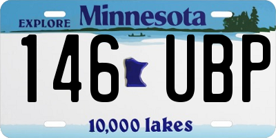 MN license plate 146UBP