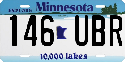 MN license plate 146UBR