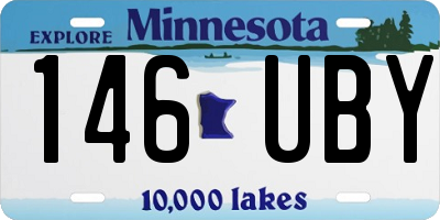 MN license plate 146UBY