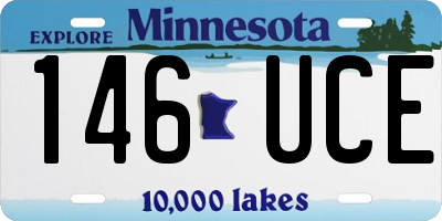 MN license plate 146UCE