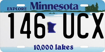 MN license plate 146UCX