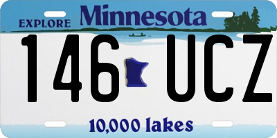 MN license plate 146UCZ