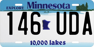 MN license plate 146UDA