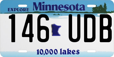 MN license plate 146UDB