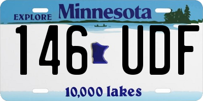 MN license plate 146UDF