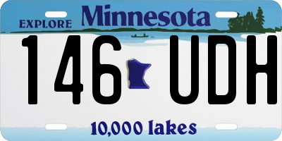 MN license plate 146UDH