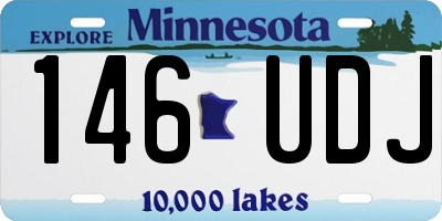 MN license plate 146UDJ
