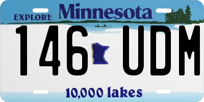 MN license plate 146UDM