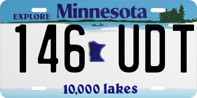 MN license plate 146UDT