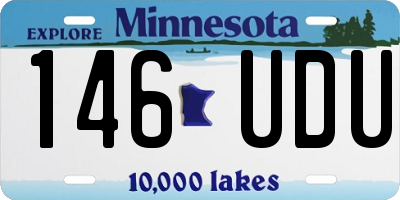 MN license plate 146UDU