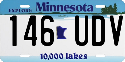 MN license plate 146UDV