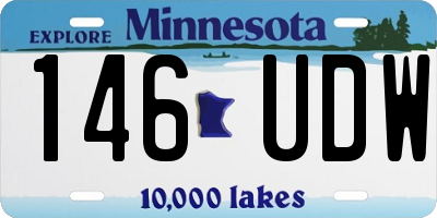 MN license plate 146UDW