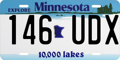 MN license plate 146UDX