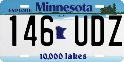 MN license plate 146UDZ