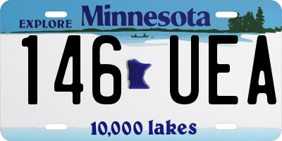 MN license plate 146UEA