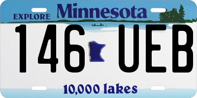 MN license plate 146UEB