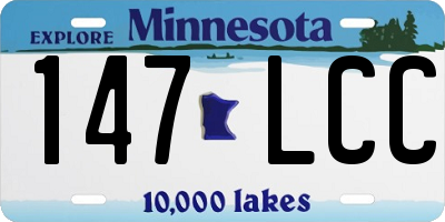 MN license plate 147LCC