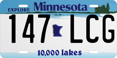 MN license plate 147LCG
