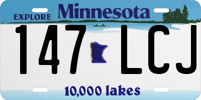 MN license plate 147LCJ