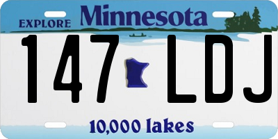 MN license plate 147LDJ