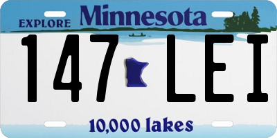 MN license plate 147LEI