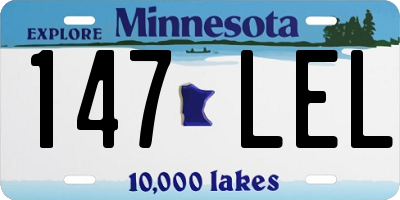 MN license plate 147LEL