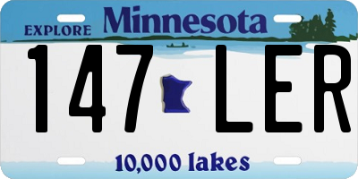 MN license plate 147LER