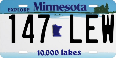 MN license plate 147LEW