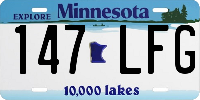 MN license plate 147LFG