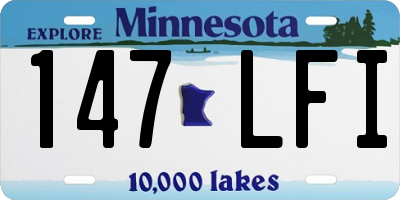 MN license plate 147LFI