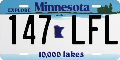 MN license plate 147LFL